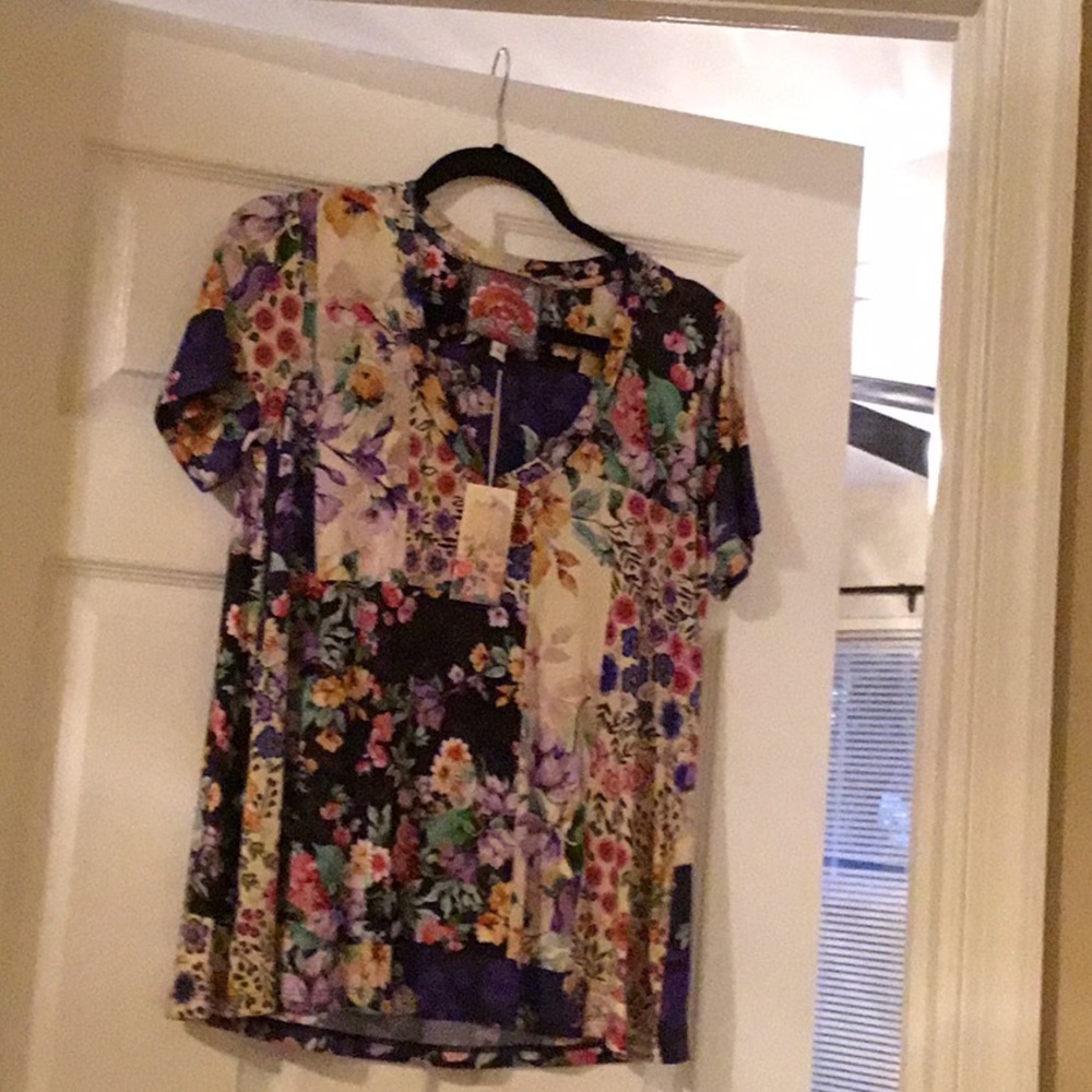 Johnny Was size small multi floral top